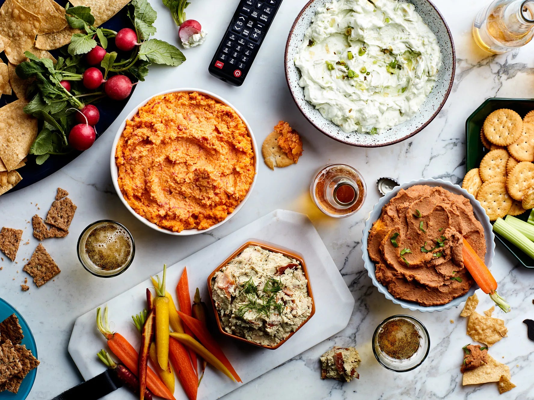 Dips de estilo medio oriente, como el hummus o tzatziki - La Despensería